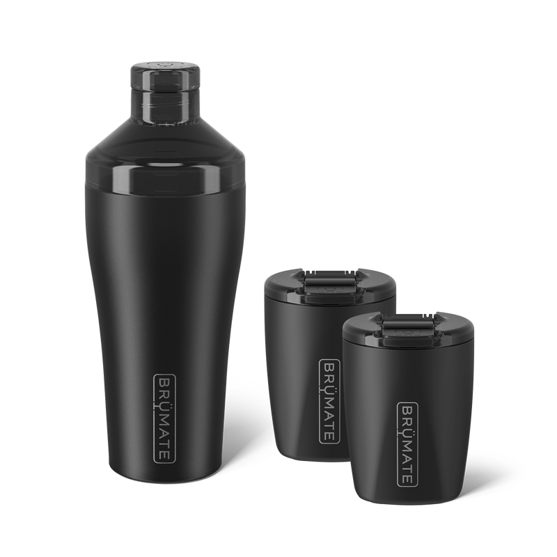 Cocktail Shaker + Rocks Bundle | Matte Black | 22/12oz - Durable Flavor-Starter