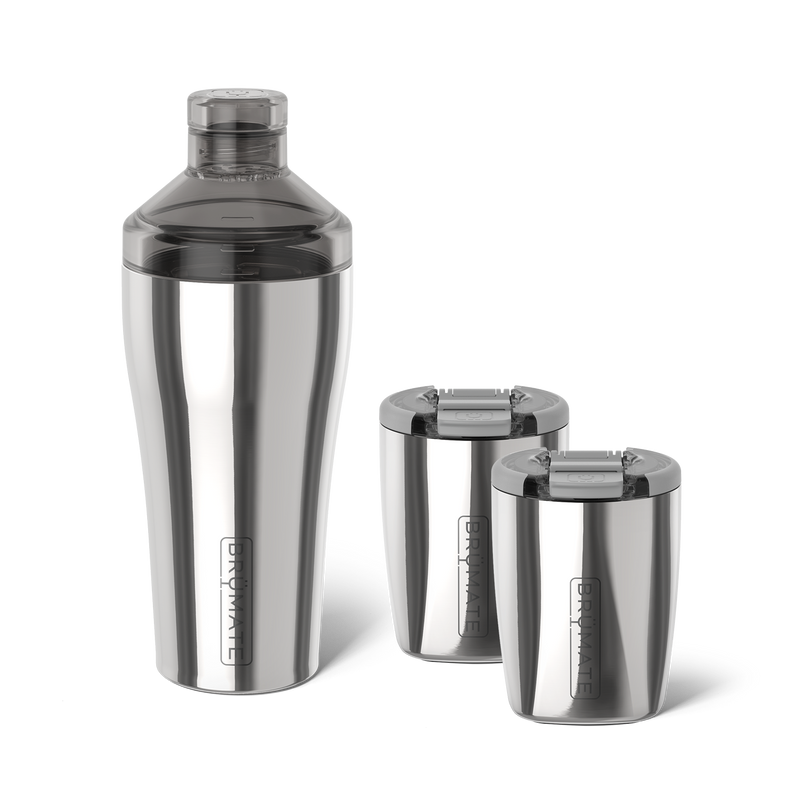 Cocktail Shaker + Rocks Bundle | Polished Stainless | 22/12oz - Morning Daily-Kit