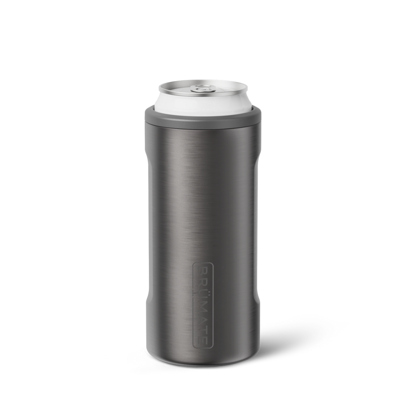 Hopsulator Slim | Black Stainless | 12oz Slim Cans - Morning Companion
