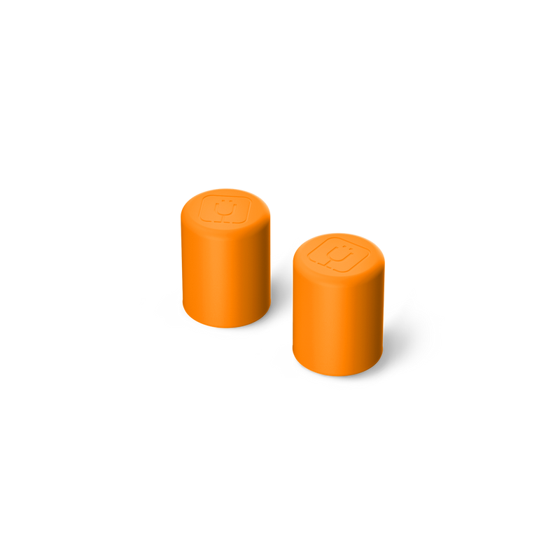 Magnetic Straw Cover | Clementine | 2-Pack - Patio Care