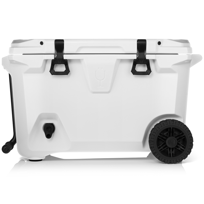 Br Tank 55-Quart Rolling Cooler | Ice White - Portable Companion