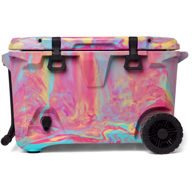 Br Tank 55-Quart Rolling Cooler | Rainbow Swirl - Casual Expedition