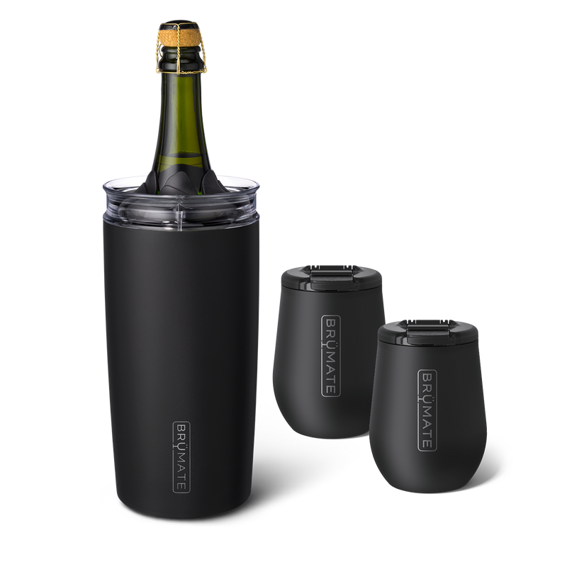 Bottle Chiller Bundle | Matte Black | 49/14oz - Practical Drink-Set